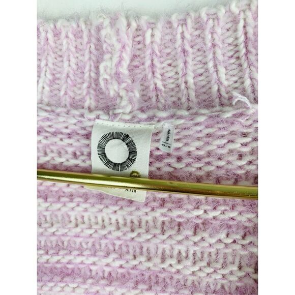 ANTHROPOLOGIE Akemi + Kin Tallulah Eyelash Cardigan Sweater Pink OS One Size - Picture 3 of 6